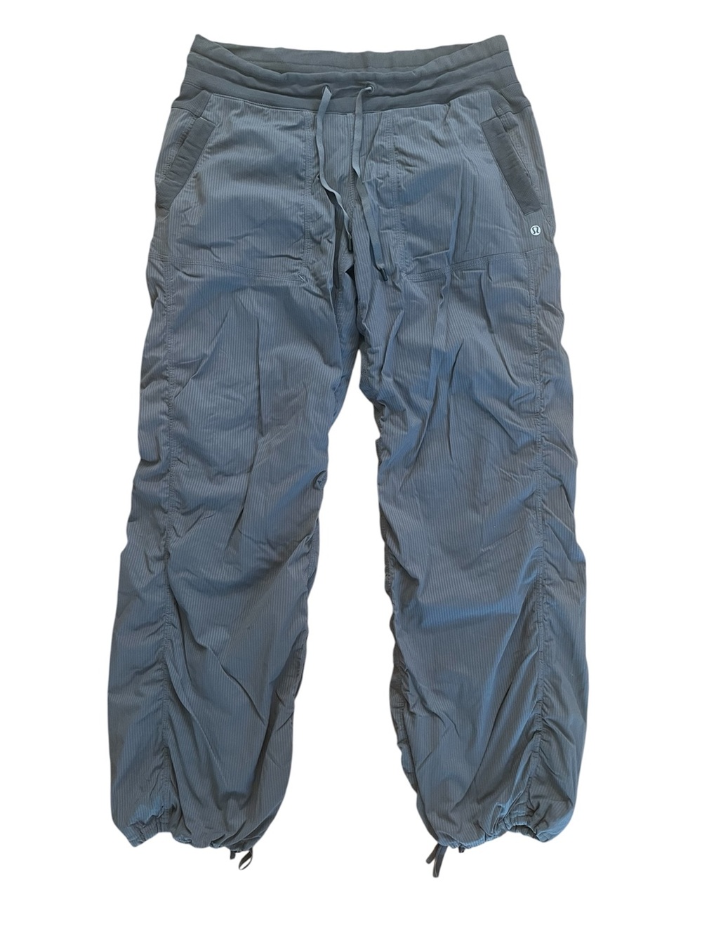 Lululemon Grey High Rise Pull On Relaxed Rouched Athleisure Dance Studio Pants